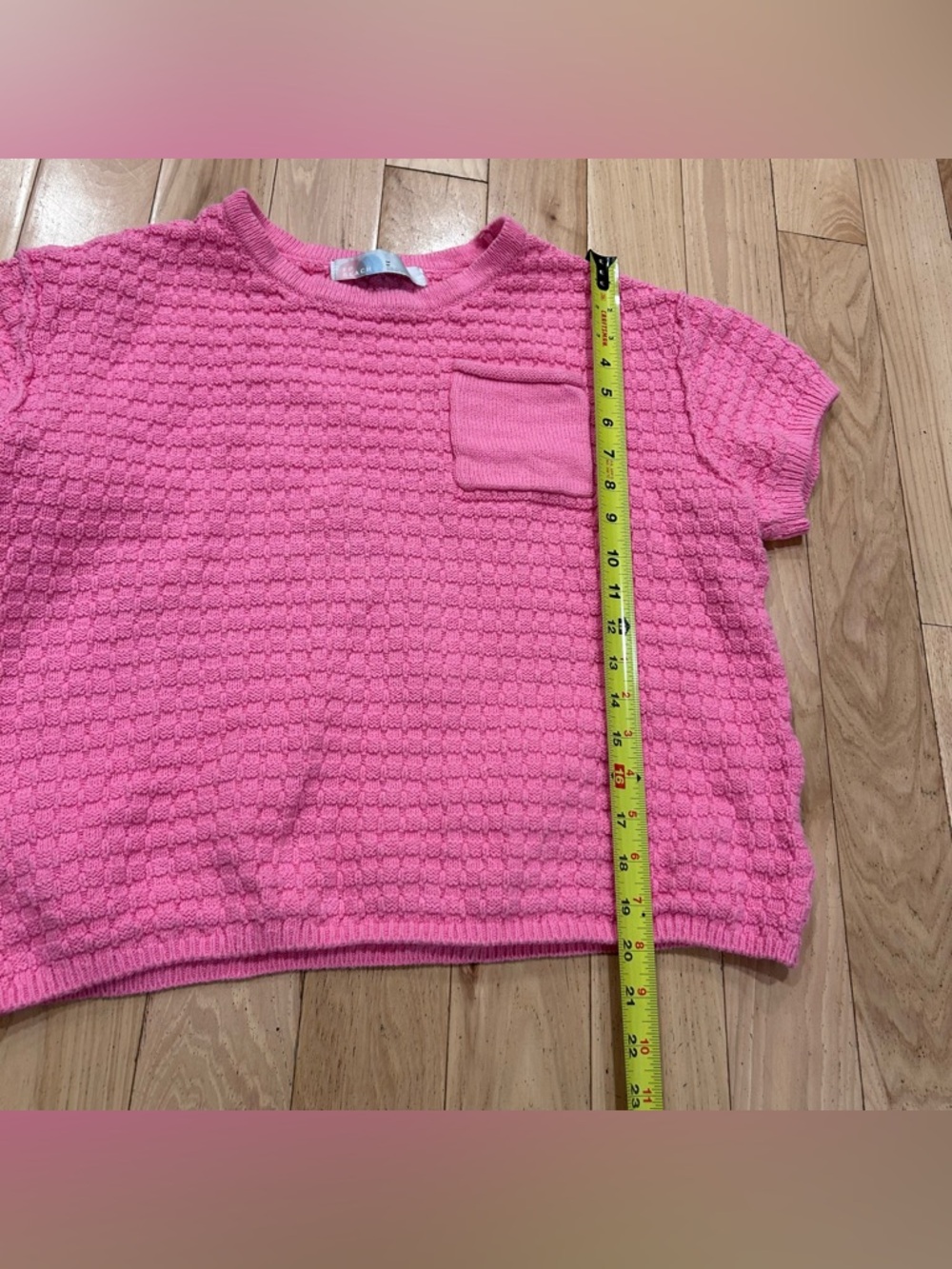 FP Beach Free People Drifter Chunky Knit Sweater Top - Pink Carnation - Medium - Picture 6 of 6